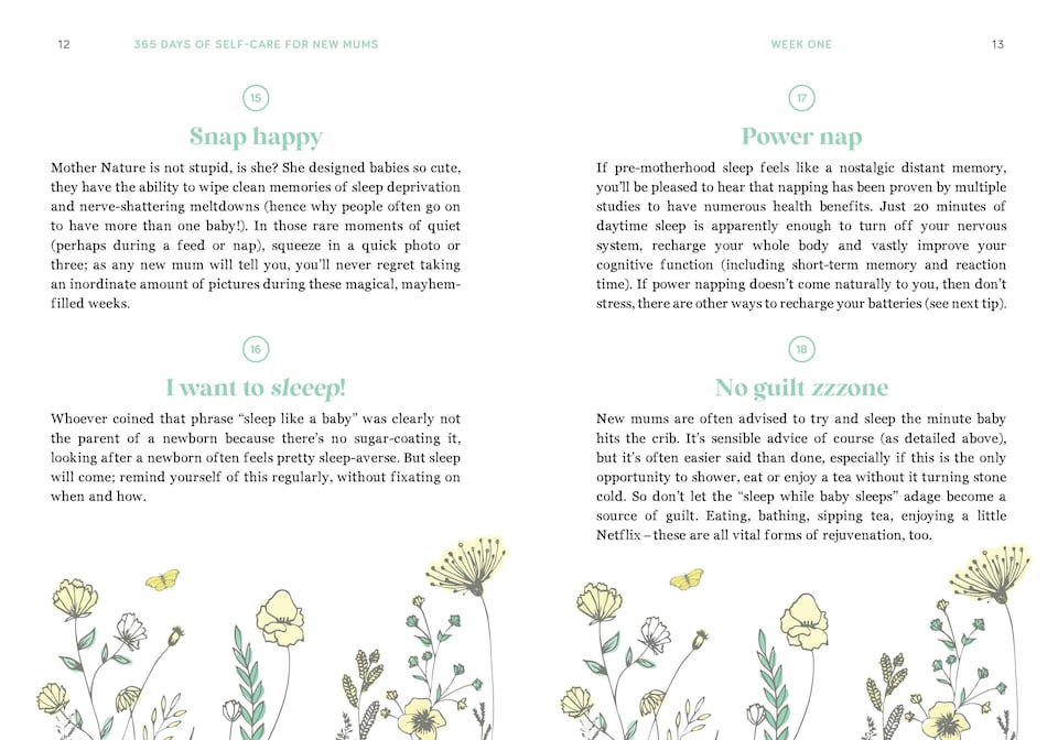 image 1 of 365 Days of Self-Care for New Mums