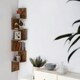 image 4 of 5 Tier Wall Mounted Floating Corner Shelf Rustic Brown Brown | One Size