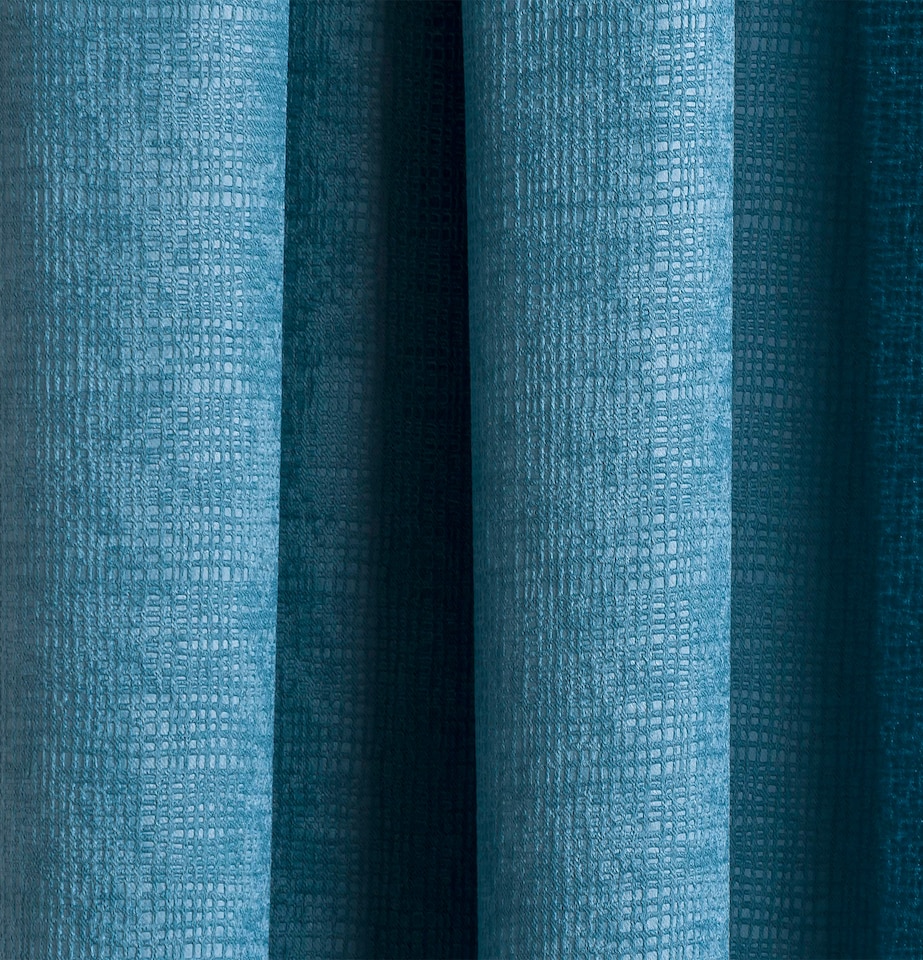 image 1 of Enhanced Living Matrix Teal 90 x 90 inch (229x229cm) Tape Top Thermal Noise reducing Dim Out Curtains (PAIR) | Blue | Teal | 2