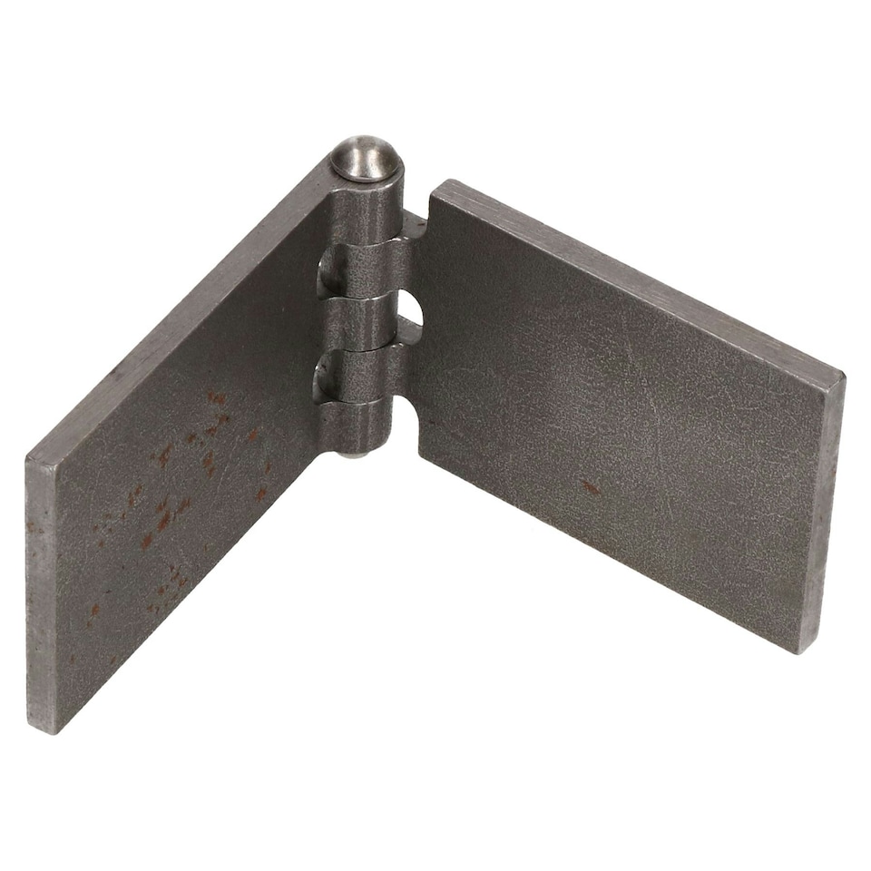 image 1 of 4 Pack Steel Butt Hinges Weld-On Extra Heavy Duty Industrial 50x161mm Silver