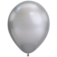 Chrome Silver Latex Qualatex Balloon 28cm / 11 in