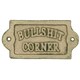 image 1 of Bullsh*t Corner Cast Iron Sign Plaque Door Wall House Home Gate Garden Humor