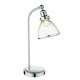 image 4 of Brunswick Polished Nickel & Glass Desk Table Lamp Silver