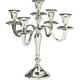 image 8 of 5 Arm Metal Candle Holder Stand Vintage Candelabra Centrepiece Home Decor 30cm | Silver | Silver | 1