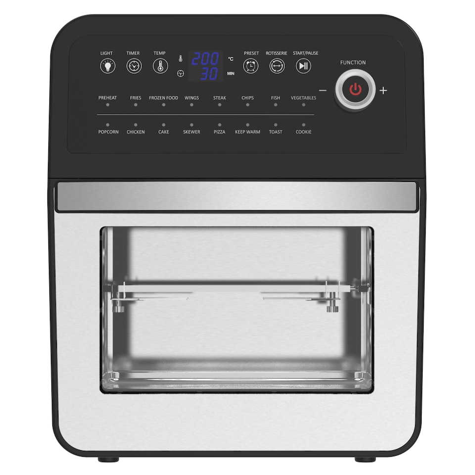 image 1 of EMtronics 12L Digital Air Fryer Oven Combi - Stainless Steel