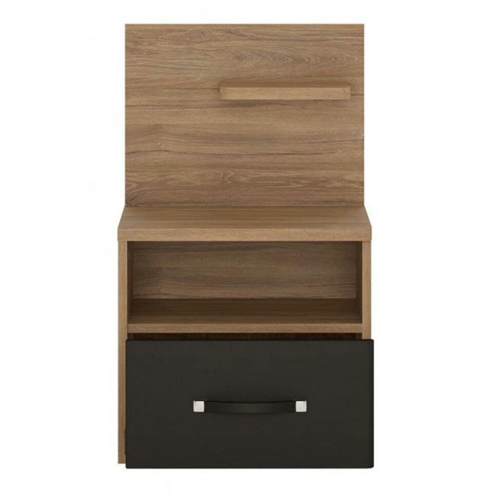 image 1 of Monaco 1 Drawer Bedside with Open Shelf