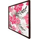 image 1 of Red & pink floral (Picutre Frame) Brown | S