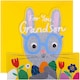 image 1 of Die Cut Bunny Design Grandson Easter Card