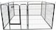 image 2 of Actiaspet Heavy Duty 8 Panel Pet & Small Animal Playpen Run Metal Folding Cage (Silver, Medium, 8)
