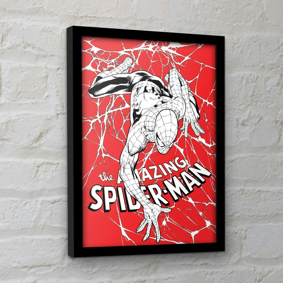 image 1 of Spider-Man (Spider's Web) Framed 30x40cm Print