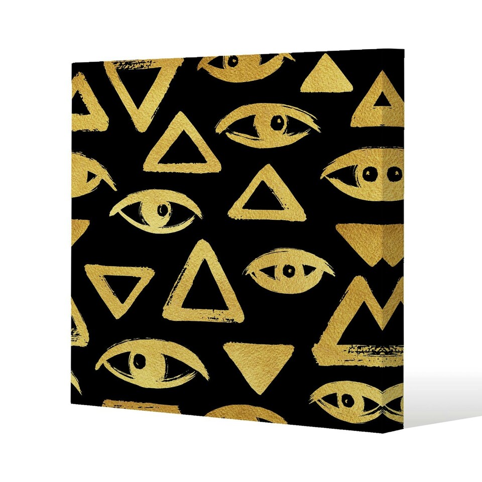 image 1 of Eyes & Pyramids (Canvas Print) 61 x 61 x 4cm