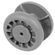 image 1 of SPARES2GO Guide Support Rail Basket Wheel for Midea UBMIDW45 Dishwasher