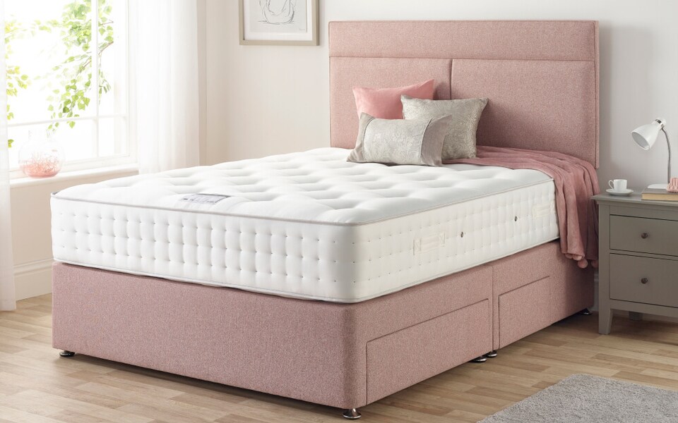 image 1 of Relyon Prairie 1000 Pocket Mattress Double | White | Double | 1