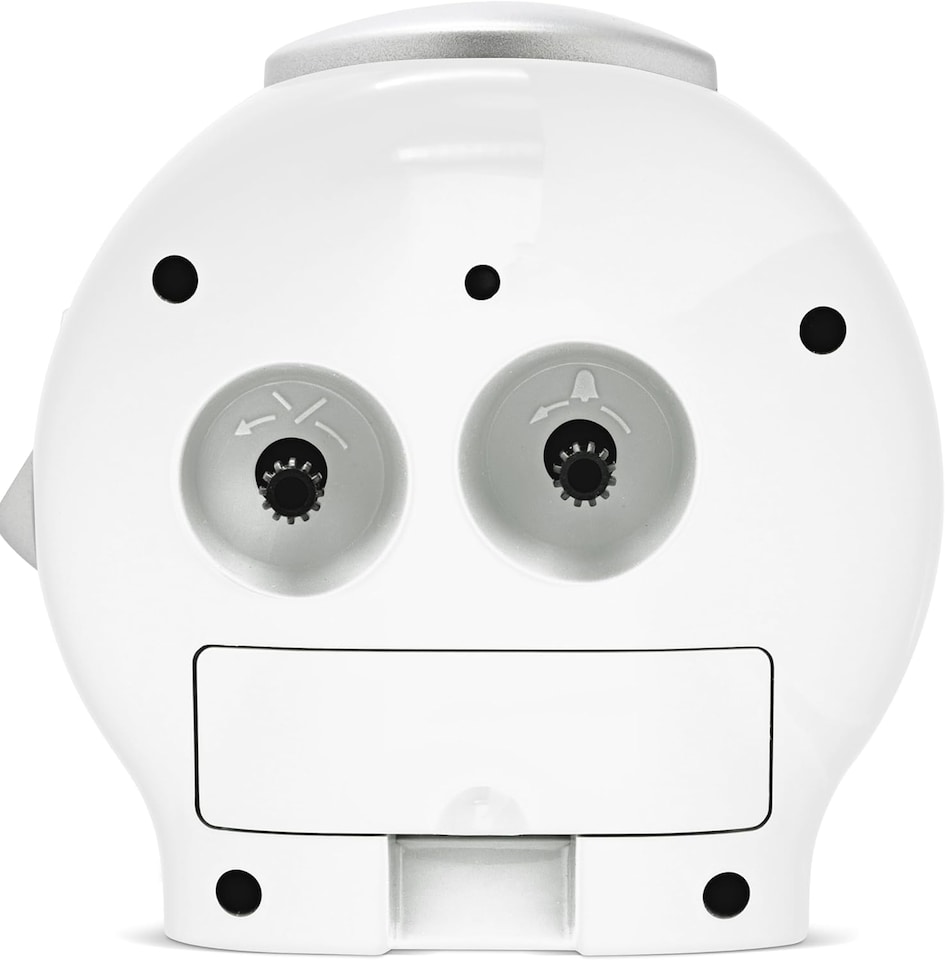 image 1 of Acctim Elsie Analogue Alarm Clock Non Ticking Sweep Quartz Luminous Hands | White | White