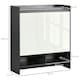 image 3 of HOMCOM Storage Cabinet with High Gloss White Doors for 19 Pairs