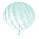 image 2 of Turqoise Striped 18" Vortex Balloon