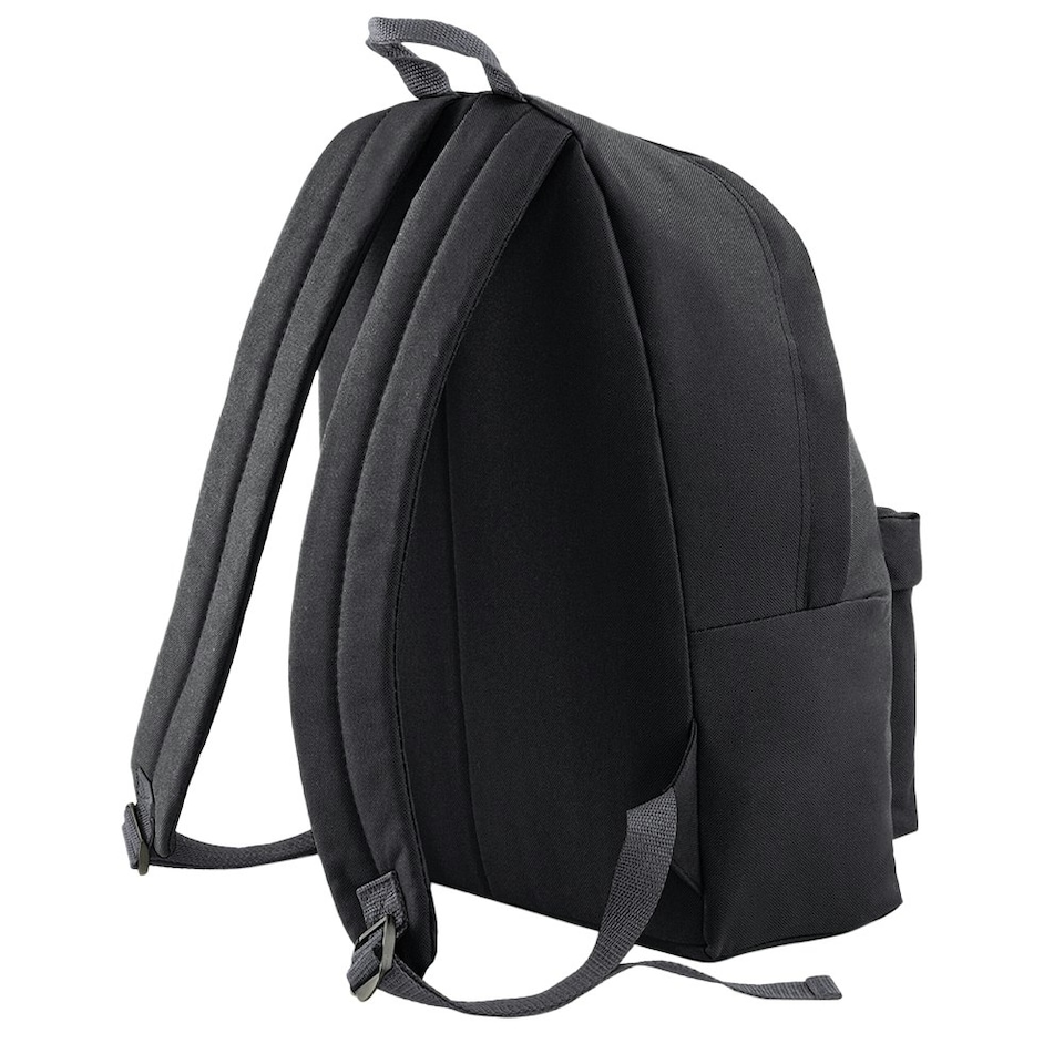 image 1 of Bagbase Maxi Fashion Backpack / Rucksack / Bag (22 Litres) (Pack of 2) - Black - One Size