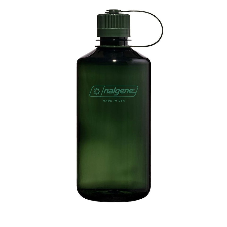 image 1 of Nalgene Narrow Mouth 1L Tritan Sustain Water Bottle - Jade Monochrome