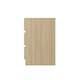 image 3 of GFW Catania Pair of 3 Drawer Bedside Tables - Euro Oak
