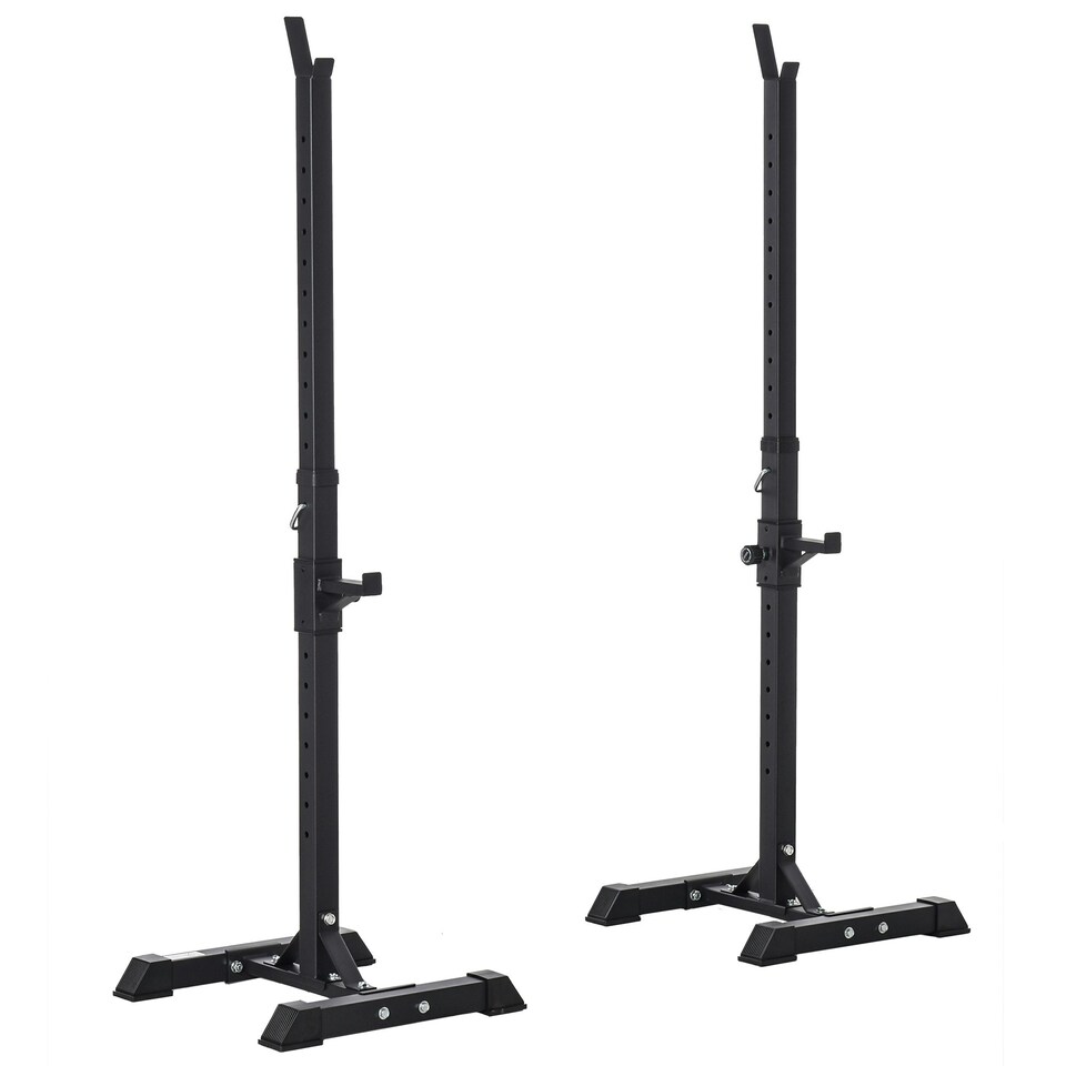 image 1 of HOMCOM Power Rack Weight Stand Bar Barbell Squat Stand Spotter for Home Workout