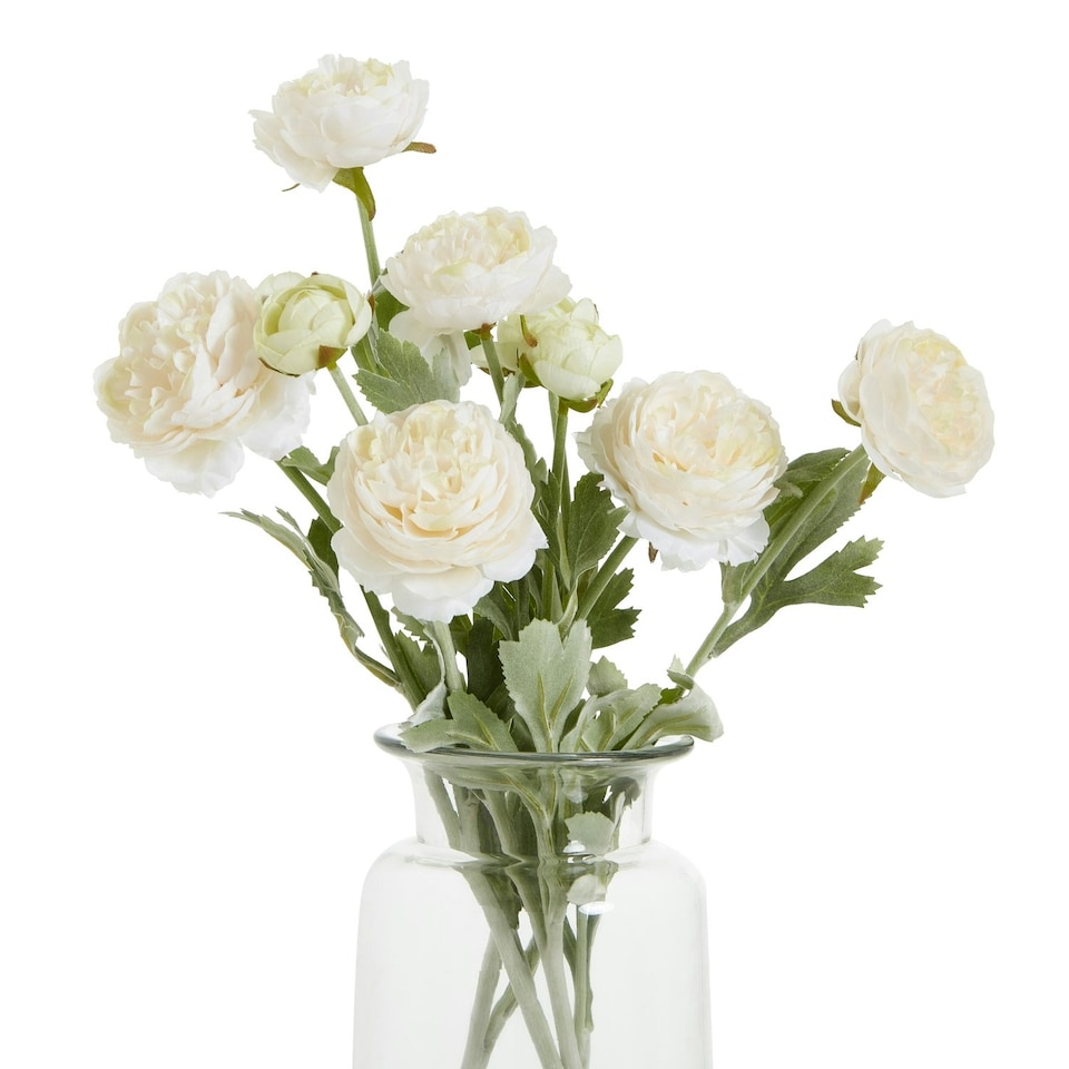 image 1 of Hill Interiors The Natural Garden Collection Ranunculus Artificial Flower - Apricot - One Size