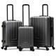 image 6 of Flight Knight Premium Lightweight Suitcase - Built-in Side Lock with USB Port - 8 Spinner Wheels - Hard Shell Carry On Or Check in Luggage 100 Airlines Approved Pink | Rose Gold | Large