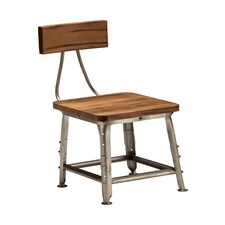 Interiors by Premier Industrial Chair, Blend Industrial Chic and Comfort with this Wood and Metal Chair, Mid Century Chair