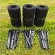 image 2 of 18m Gutter Mesh Netting Protection Guard with 45 Fixing Clips (3 Rolls)