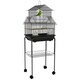 image 1 of PawHut Metal Bird Cage w/ Perch, Food Container, Handle, for Finch, Canary