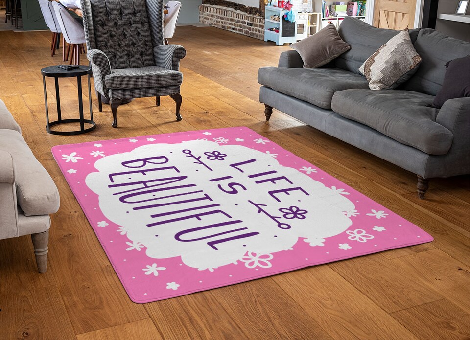 image 1 of Life Is Beautiful Designer Rug | Multi