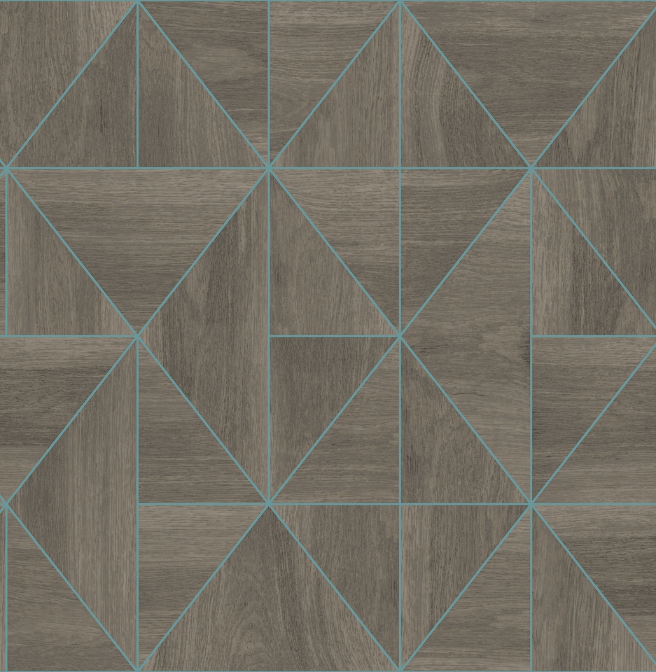 image 1 of Fine Decor FD25322 Diamond Wood Wallpaper, Grey Blue