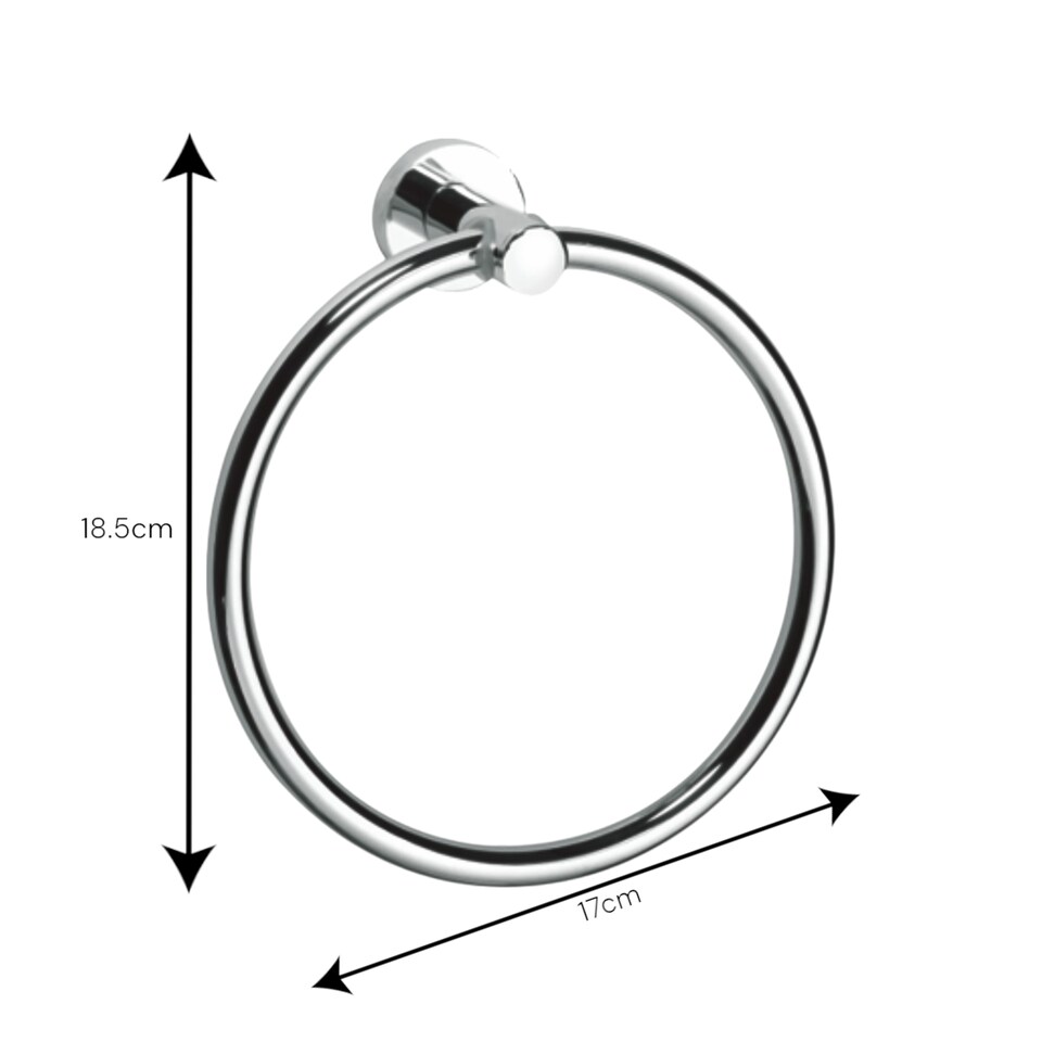 image 1 of Showerdrape Modernity Chrome Stainless Steel Wall Mounted 3 Piece Bathroom Accessory Set | Silver | 1
