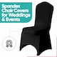 image 6 of Chair Cover Spandex Polyester Stretch Fabric Dining Slipcovers - 10pcs