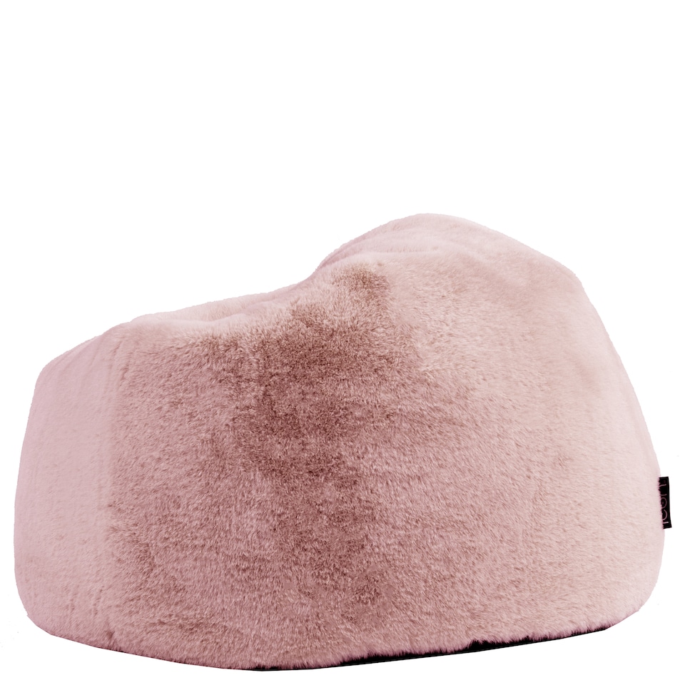 image 1 of Icon Kids Kingston Rabbit Faux Fur Classic Dome Bean Bag, Rose Pink