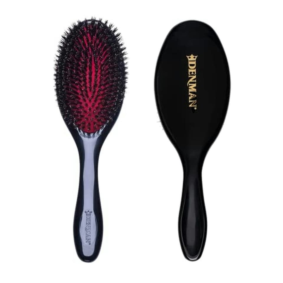 image 1 of Denman Natural Bristle Cushion Brush D82M