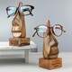 image 8 of Personalised Wooden Nose-Shaped Glasses Holder Silver