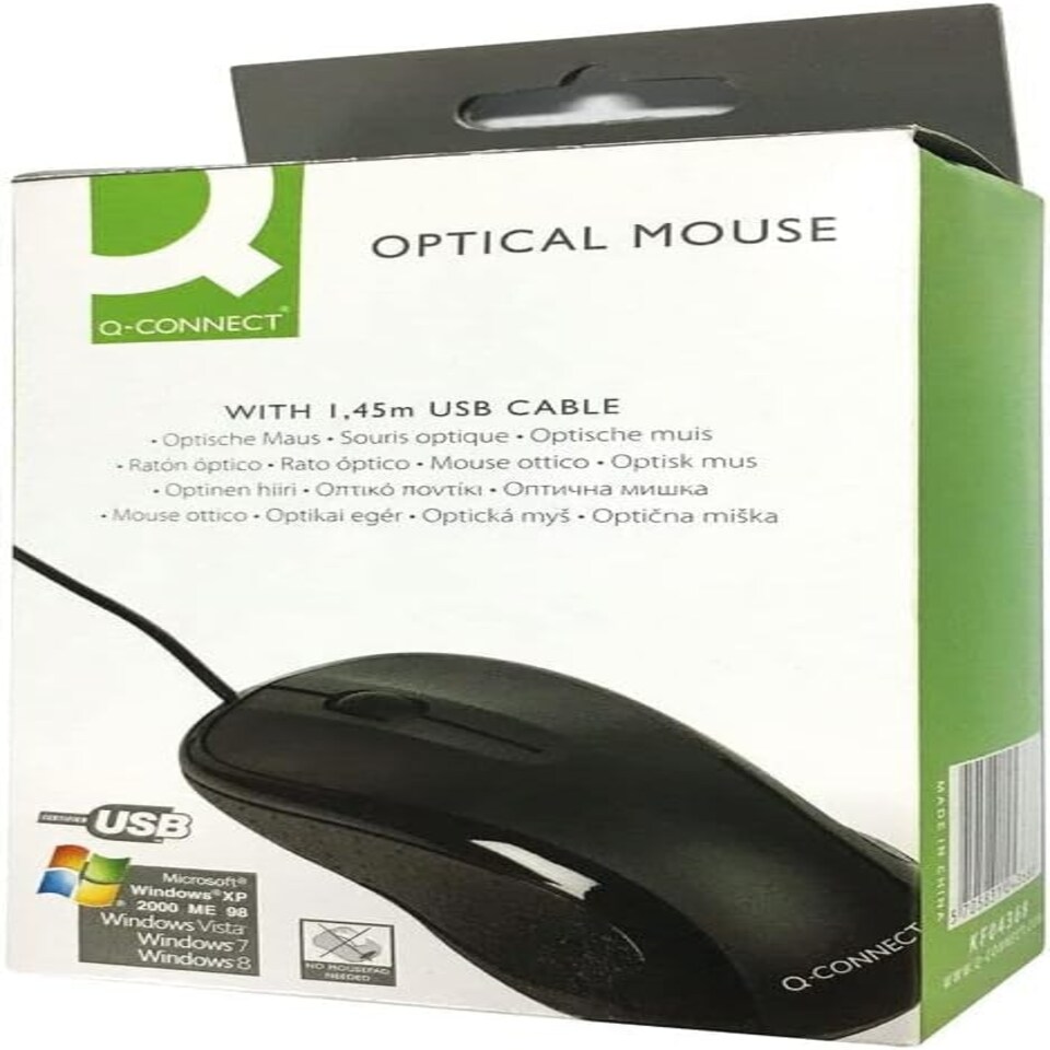 image 1 of Q-Connect Black Scroll Wheel Mouse