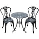 image 1 of Outsunny Garden Bistro Set Outdoor Table Chairs Aluminium Patio Lawn