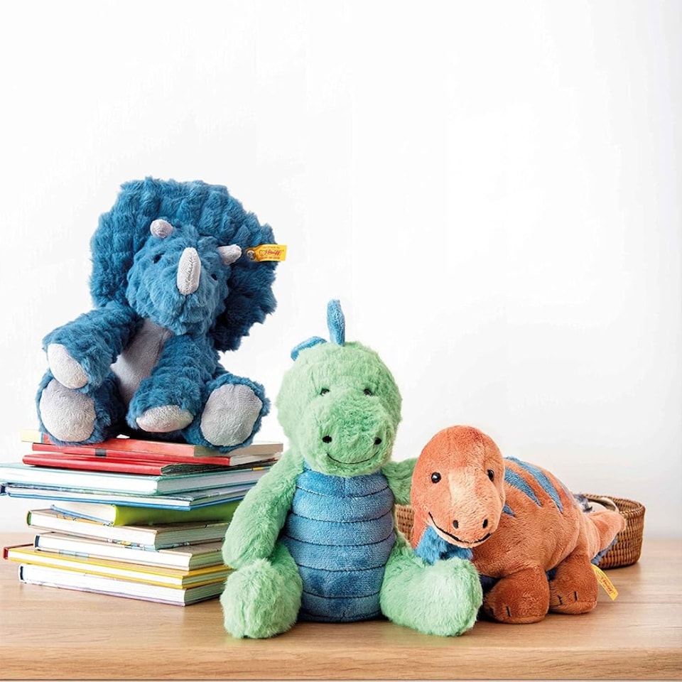 image 1 of Steiff Dixi Triceratops Dinosaur, Soft Toy, 28cm