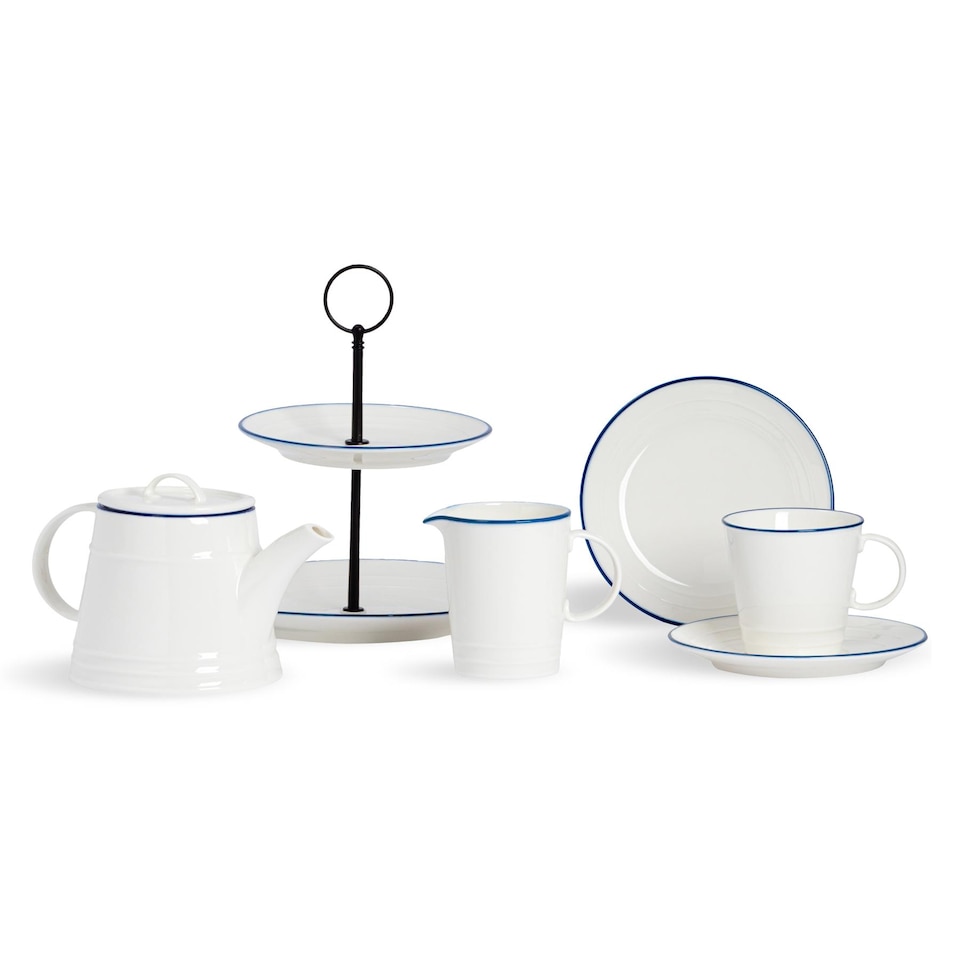 image 1 of Nicola Spring 9 Piece White Farmhouse Afternoon Tea Set
