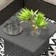 image 8 of Outsunny PE Rattan Outdoor Coffee Table, Easy Match Rattan Side Table, Grey Grey | Grey