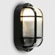 image 3 of ValueLights Carnforth Bulkhead light Matte Black Bulkhead Light and E27 Candle LED 4W Warm White 3000K Bulb Black