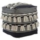 image 1 of Interiors by Premier Cefena Black Pouffe Black