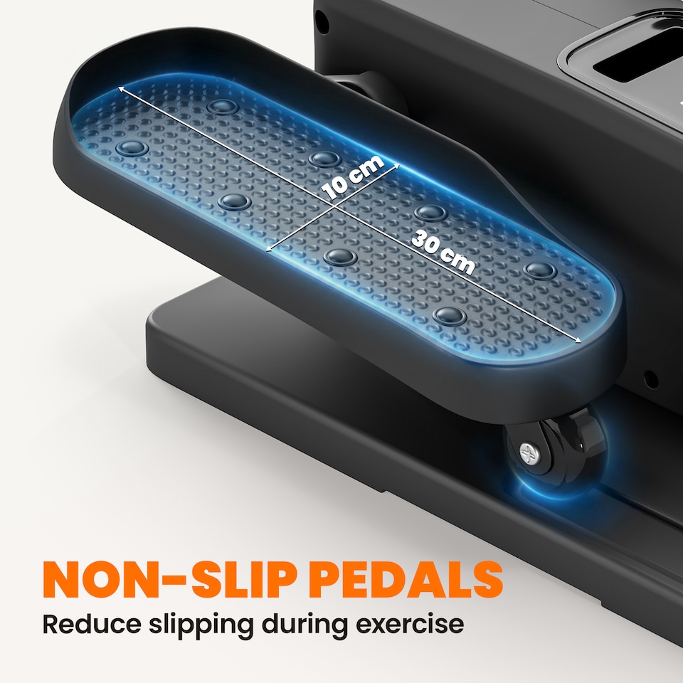 image 1 of SPORTNOW Under Desk Elliptical Machine with Manual & Auto Modes