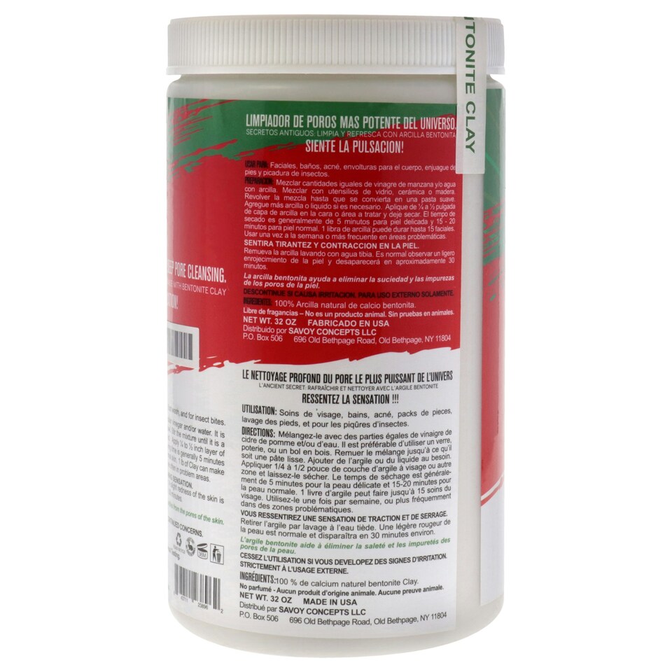 image 1 of Powerful Deep Pore Cleansing Clay by Mayan Magic Mud for Unisex - 32 oz Cleanser