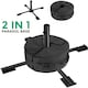 image 5 of Foldable Metal Stand Holder Cross Frame Heavy Duty Parasol Base Umbrella Garden