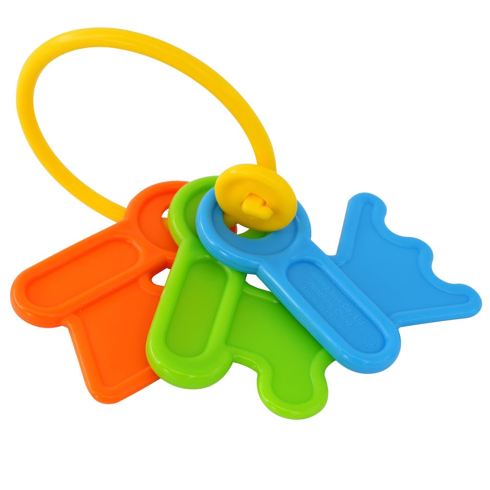 image 1 of The Magic Toy Shop Baby Rattles and Teethers 6 Piece Newborn Sensory Toys