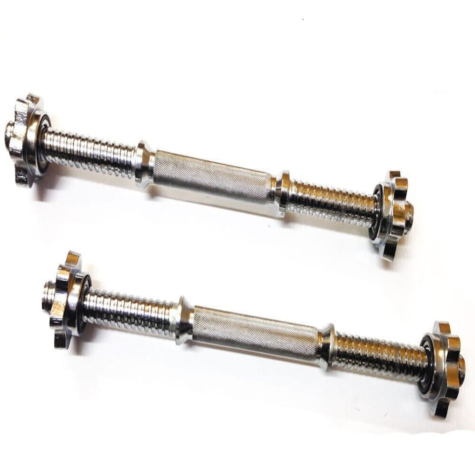 2 x 16" Barbells With Screw Collars Standard