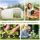 image 6 of Outsunny 6 x 3 x 2 m Polytunnel Greenhouse w/ Zippered Door and 8 Windows