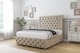 image 3 of Sloomy Vienna Almond Coniston Divan Bed Base No Drawers With 54 Inch Floor Standing Headboard & 12 Inch Matching Footboard | Cream | Almond | Single | 1